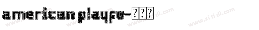 american playfu字体转换